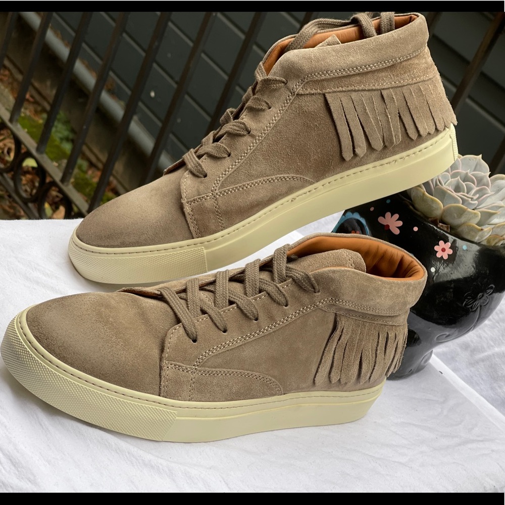 John Varvatos New sz 10US/43EU Fringe Mid Sneaker